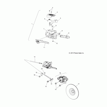 BRAKES, BRAKE SYSTEM - S17CED5 ALL OPTIONS (49SNOWBRAKE14550)
