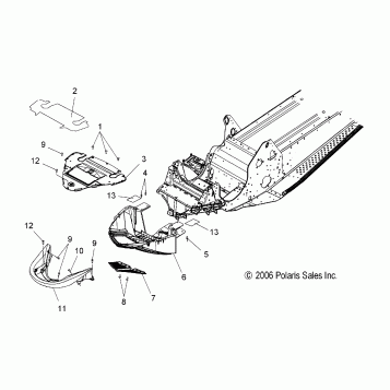 BUMPER, FRONT and NOSEPAN - S07PK6FS/FE/PM6FS/PM6FSA (49SNOWBUMPER600RMK)