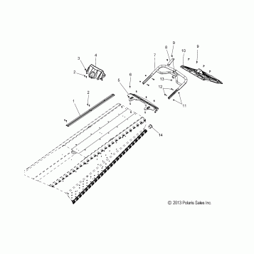 BODY, BUMPER, REAR, SNOWFLAP and TAILLIGHT COVER - S17CEF5BSL (49SNOWBUMPERRR14550V)