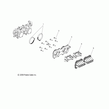 ENGINE, REED VALVE and THROTTLE BODY ADAPTOR - S16CP8 ALL OPTIONS (49SNOWCARBURETOR09600TRG)
