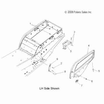 BODY, SNOW SKIRTS - S11PT7FSL (49SNOWCARGO09600TRG)