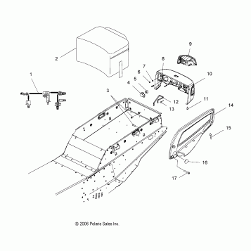 CARGO BOX/TAILLIGHT ASM. - S07NT3AS/AE (49SNOWCARGO340TOUR)