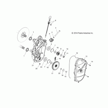 DRIVE TRAIN, CHAINCASE - S26MDX6DSA (49SNOWCHAINCASE15600R)