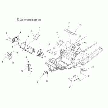 CHASSIS, FRONT - S11PT7FSL (49SNOWCHASSISFRT09FSTRG)