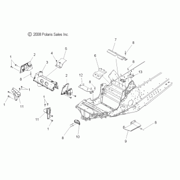 CHASSIS, FRONT - S11PD7FSL (49SNOWCHASSISFRT09TRBOSB)