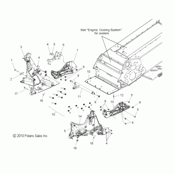 CHASSIS, BULKHEAD ASM. - S11BP6/BE6 ALL OPTIONS (49SNOWCHASSISFRT11PR)