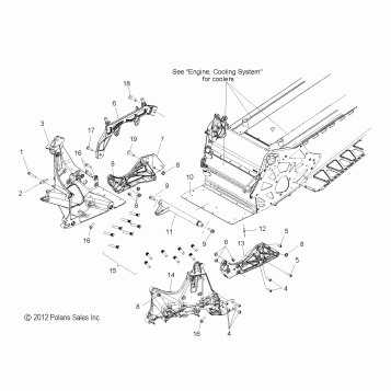 CHASSIS, BULKHEAD ASM. - S16CK6/CM6 ALL OPTIONS (49SNOWCHASSISFRT13600RMK)