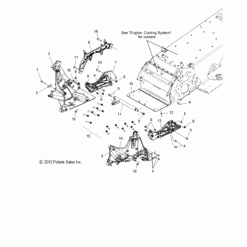 CHASSIS, BULKHEAD ASM. - S16CP8 ALL OPTIONS (49SNOWCHASSISFRT13600RUSH)