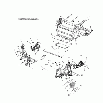 CHASSIS, BULKHEAD ASM. - S16CE5BSL (49SNOWCHASSISFRT15550144)