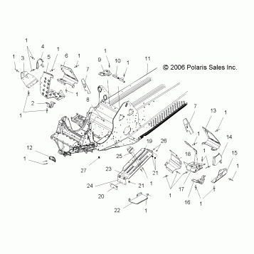 CHASSIS, FRONT - S07PP6FS/FSA/FSB (49SNOWCHASSISFRT600SWTCH)