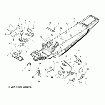 CHASSIS, FRONT - S07PS7FS/FE (49SNOWCHASSISFRTFSTSWTCH)