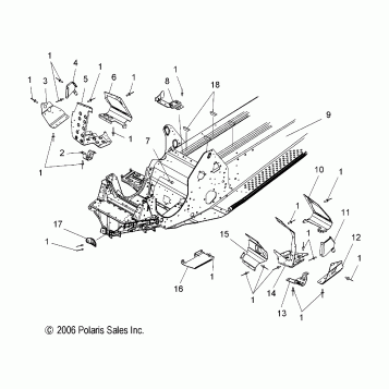 CHASSIS, FRONT - S07PP6HS/HSA/HSB/PD6HS/HE (49SNOWCHASSISFRTLXCLEAN)