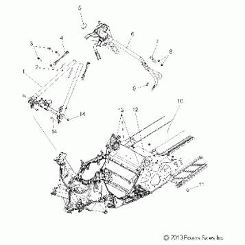 CHASSIS, CHASSIS ASM. and OVER STRUCTURE - S16CM8 ALL OPTIONS (49SNOWCHASSISFRT214RMK)