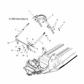CHASSIS, FRONT 2 - S07PS6HS/HSA/HSB (49SNOWCHASSISFRT2CLEAN)