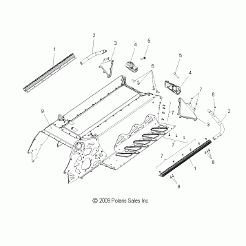 CHASSIS, TUNNEL and REAR ASM. - S11BP6/BE6 ALL OPTIONS (49SNOWCHASSISRR10PR)