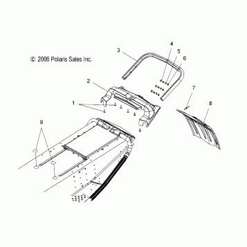 CHASSIS, REAR - S07PP6FS/FSA/FSB (49SNOWCHASSISRR600HO)