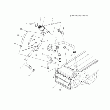 ENGINE, COOLING SYSTEM - S16CP8 ALL OPTIONS (49SNOWCOOLING14800)
