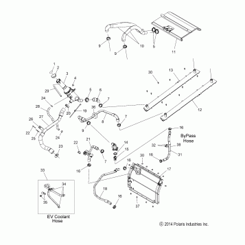 ENGINE, COOLING SYSTEM - S16DS8 ALL OPTIONS (49SNOWCOOLING158PROS)