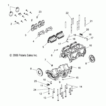 ENGINE, CRANKCASE - S07PP6FS/FSA/FSB (49SNOWCRANKCASE600HO)