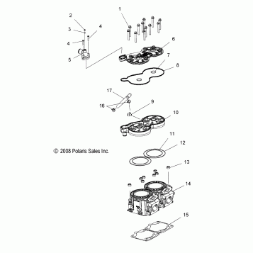 ENGINE, CYLINDER - S16CK6/CM6 ALL OPTIONS (49SNOWCYLINDER09600TRG)