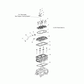 ENGINE, CYLINDER - S16CP8 ALL OPTIONS (49SNOWCYLINDER14800LE)