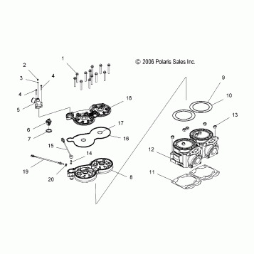 ENGINE, CYLINDER - S07PP6FS/FSA/FSB (49SNOWCYLINDER600HO)