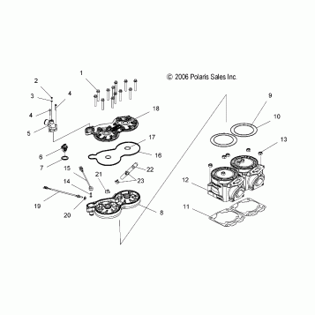 ENGINE, CYLINDER - S07PS6HS/HSA/HSB (49SNOWCYLINDERCLEAN)