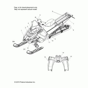 BODY, DECAL - S16CK6/CM6 ALL OPTIONS (49SNOWDECAL16RMK6)