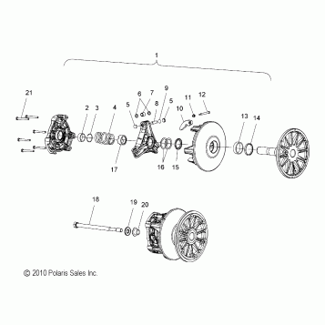 DRIVE TRAIN, CLUTCH, PRIMARY - S11PT7FSL (49SNOWDRIVECLUTCH11FSTTRG)
