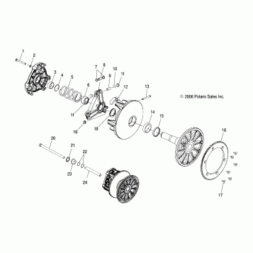 DRIVE CLUTCH - S07ND5BS (49SNOWDRIVECLUTCH550)