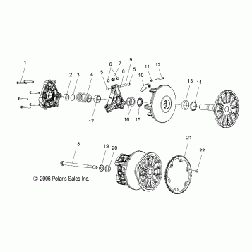 CLUTCH, DRIVE - S07PS6HS/HSA/HSB (49SNOWDRIVECLUTCHCLEAN)