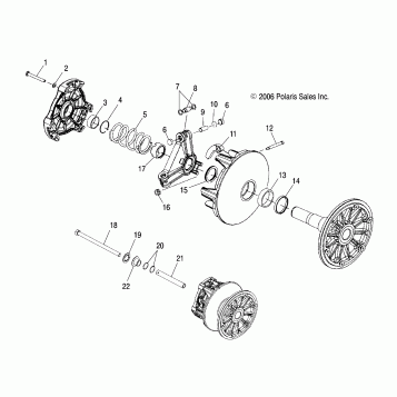 DRIVE CLUTCH - S07NJ5BS/BE (49SNOWDRIVECLUTCHTRAILRMK)