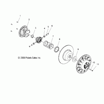 CLUTCH, DRIVEN - S07PS6HS/HSA/HSB (49SNOWDRIVENCLUTCH600HO)