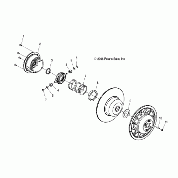 DRIVEN CLUTCH - S07NJ5BS/BE (49SNOWDRIVENCLUTCHTRAILRMK)