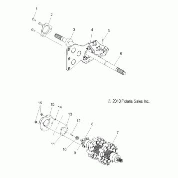 DRIVE TRAIN, JACKSHAFT and DRIVESHAFT - S11PP7FSL (49SNOWDRIVETRAIN11TRBOIQLX)