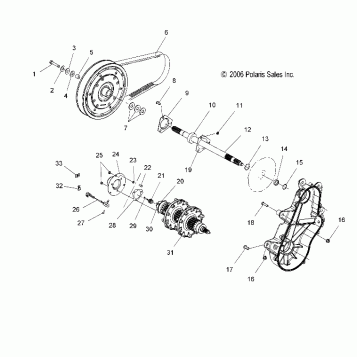 DRIVE TRAIN ASSEMBLY - S07PP6FS/FSA/FSB (49SNOWDRIVETRAIN600HO)