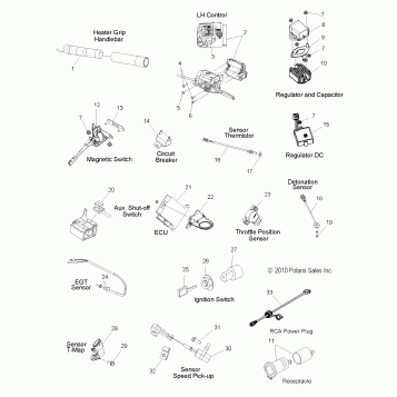 ELECTRICAL, SWITCHES, SENSORS and COMPONENTS - S11BP6/BE6 ALL OPTIONS (49SNOWELECT11RUSH)