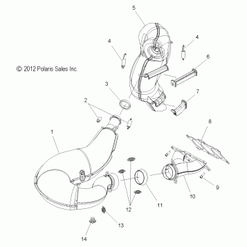 ENGINE, EXHAUST - S16CP8 ALL OPTIONS (49SNOWEXHAUST13800LE)