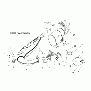 EXHAUST - S07PP6FS/FSA/FSB (49SNOWEXHAUST600HO)
