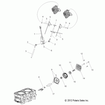 ENGINE, EXHAUST VALVES and SOLENOID - S16CW8 ALL OPTIONS (49SNOWEXHAUSTVALVES13800LE)