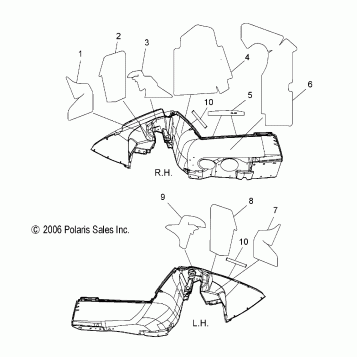 FENDER FOAM and FOIL - S07PS6HS/HSA/HSB (49SNOWFENDERFOAM600HO)