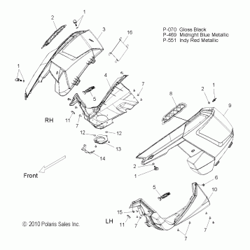 BODY, FENDERS and SIDE PANELS - S11BP8/BE8 ALL OPTIONS (49SNOWFENDERS1800PR)