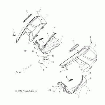 BODY, FENDERS and SIDE PANELS - S16CK6/CM6 ALL OPTIONS (49SNOWFENDERS13RMK)