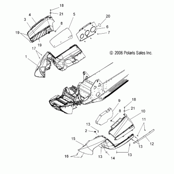 FENDERS and SIDE PANELS - S07PK6FS/FE/PM6FS/PM6FSA (49SNOWFENDERS600RMK)