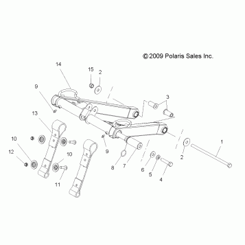 SUSPENSION, TORQUE ARM, FRONT - S11PP7FSL (49SNOWFTA10TRBODRGN)