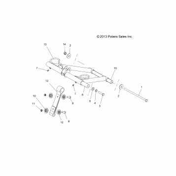 SUSPENSION, TORQUE ARM, FRONT - S16CP8 ALL OPTIONS (49SNOWFTA14INDY)