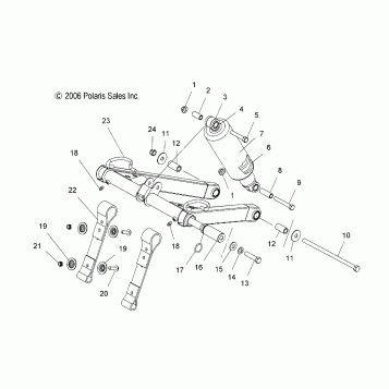 TORQUE ARM, FRONT - S07PP6FS/FSA/FSB (49SNOWFTA600HO)