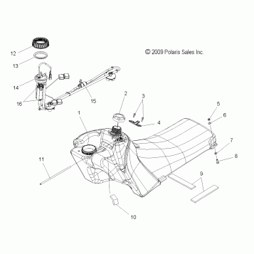 FUEL SYSTEM, FUEL TANK ASM. - S11PP7FSL (49SNOWFUEL10FSTTRG)