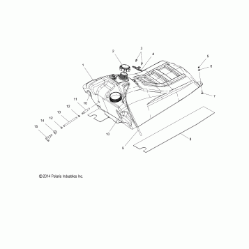 FUEL SYSTEM, FUEL TANK ASM. - S17CED5 ALL OPTIONS (49SNOW FUEL15550)