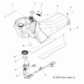 FUEL SYSTEM, FUEL TANK ASM. - S11PD7FSL (49SNOWFUELTANK10TRBOLX)
